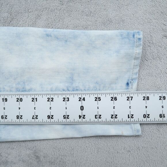 Chico's Platinum Jeans Women's 2 US 12 Blue High-Rise Ankle Denim Acid Wash - Picture 4 of 14